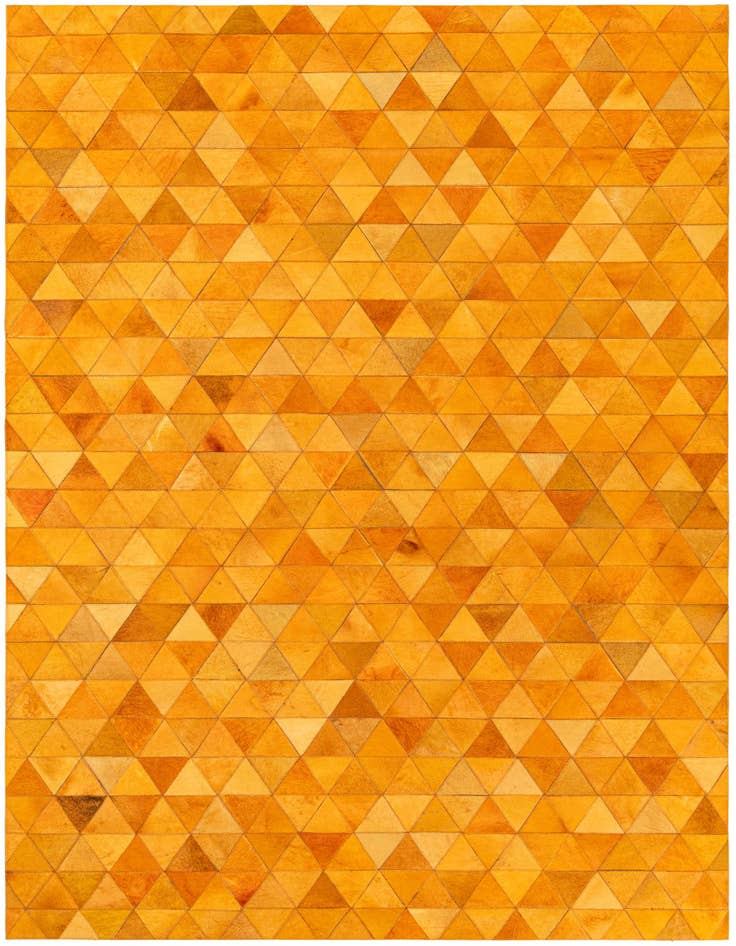 Detail image of 5' 2 x 8' 1 Cowhide Stocks Rug