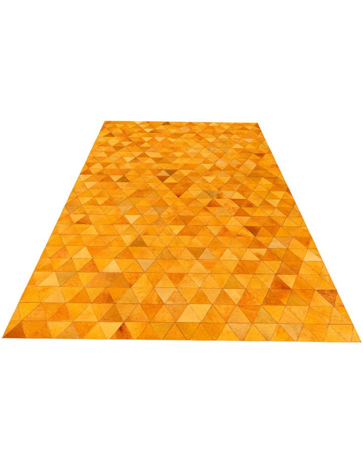 Detail image of 5' 2 x 8' 1 Cowhide Stocks Rug