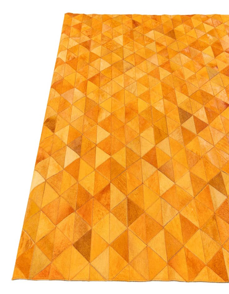 Detail image of 5' 2 x 8' 1 Cowhide Stocks Rug