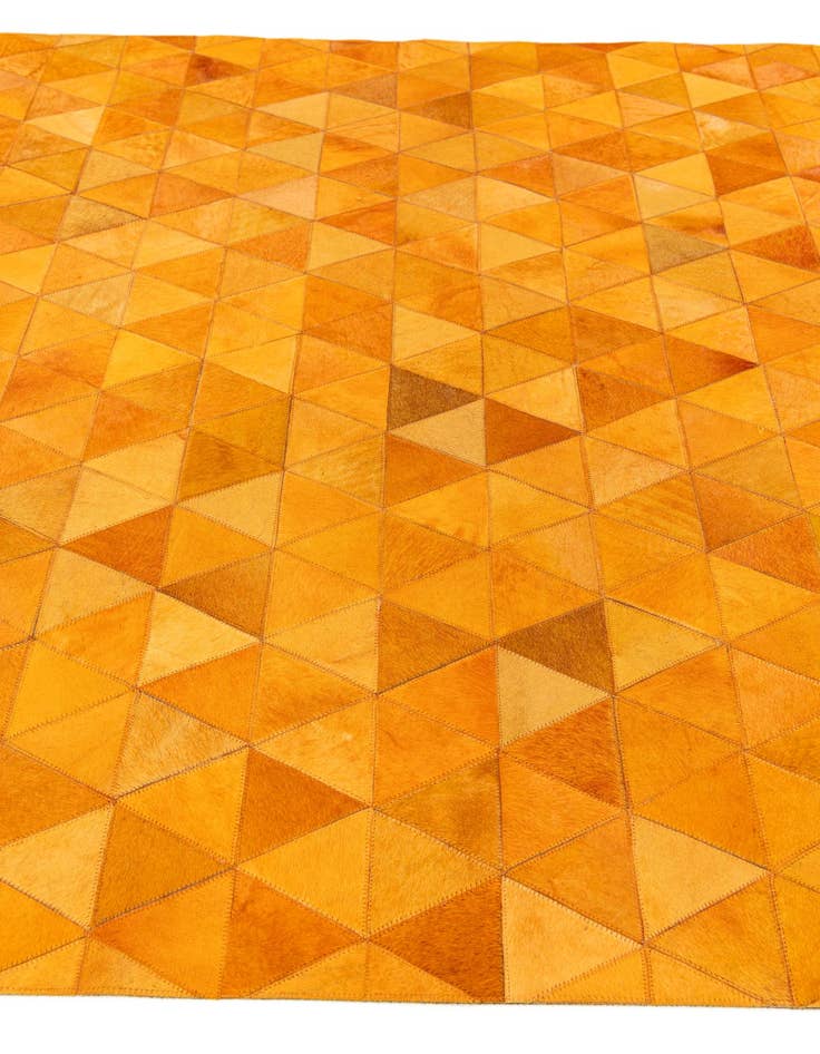 Detail image of 5' 2 x 8' 1 Cowhide Stocks Rug