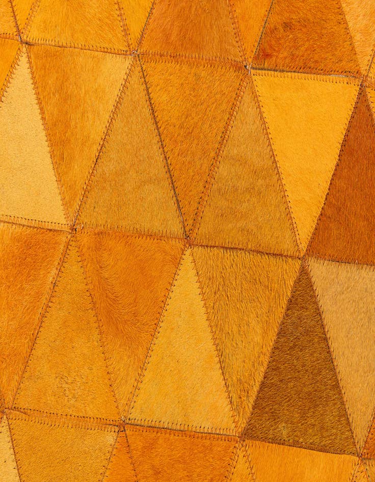 Detail image of 5' 2 x 8' 1 Cowhide Stocks Rug