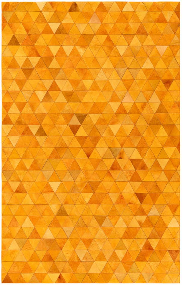 Detail image of 5' 2 x 8' 1 Cowhide Stocks Rug