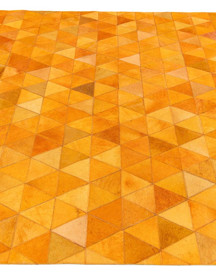 Detail image of 5' 2 x 8' 2 Cowhide Stocks Rug