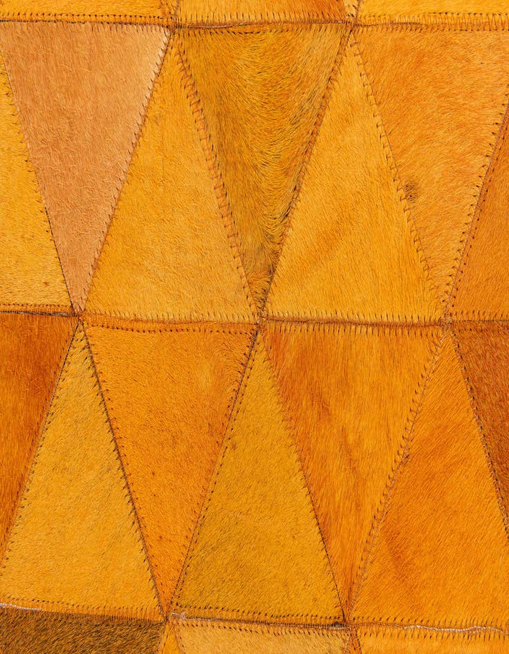 Detail image of 5' 2 x 8' 2 Cowhide Stocks Rug