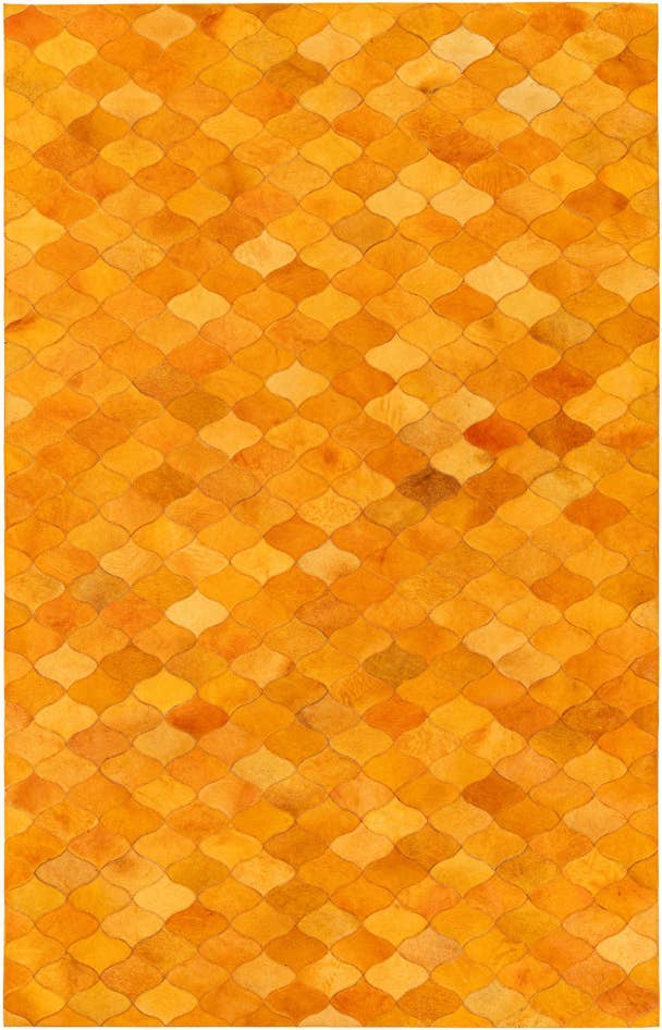 Detail image of 5' 1 x 8' Cowhide Stocks Rug