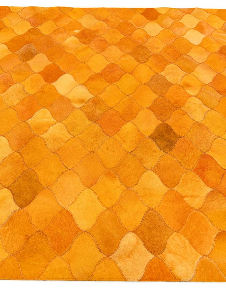 Detail image of 5' 1 x 8' Cowhide Stocks Rug