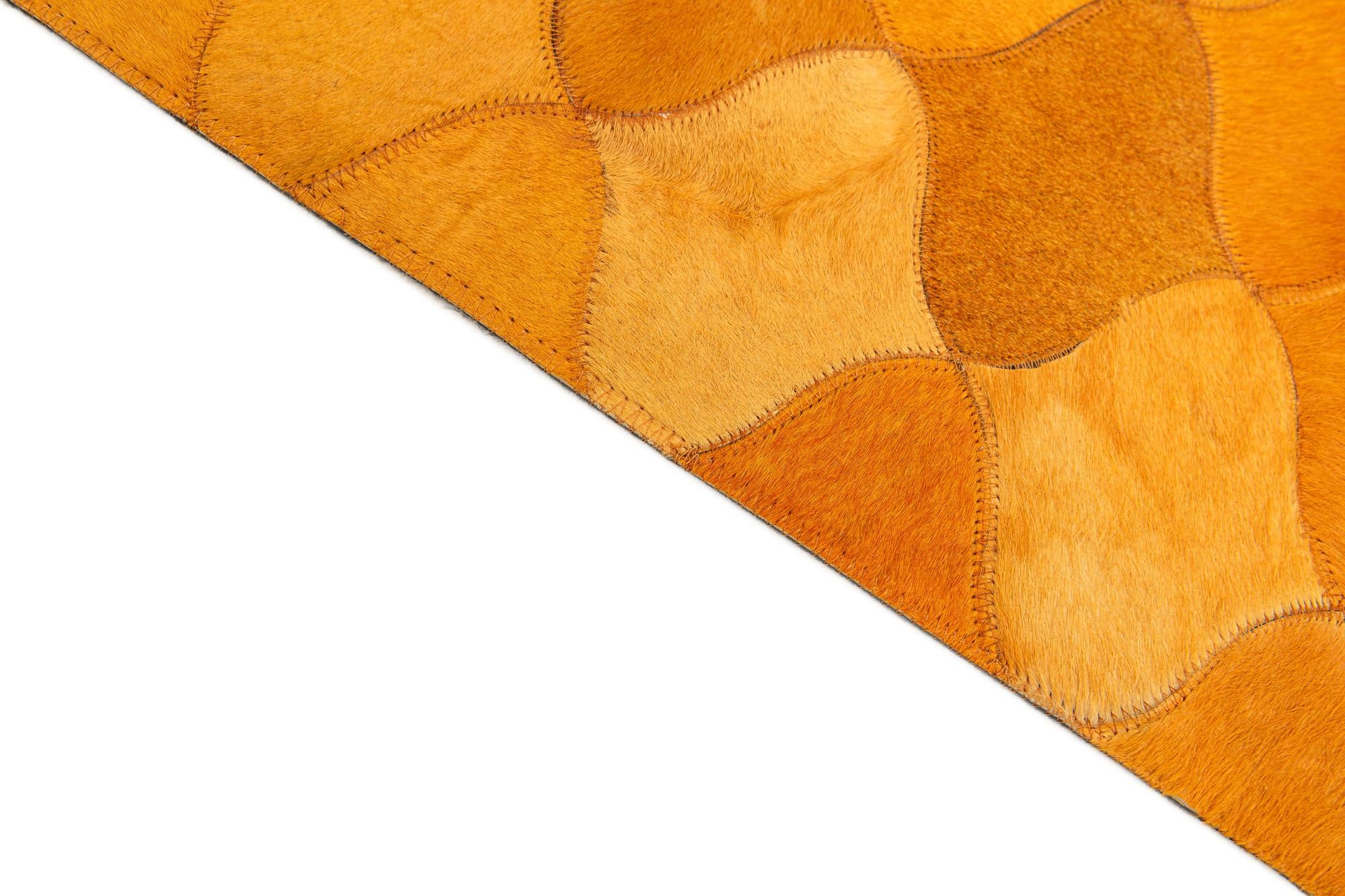 5' 1 x 8' Cowhide Stocks Rug
