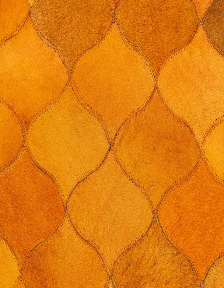 Detail image of 5' 1 x 8' Cowhide Stocks Rug