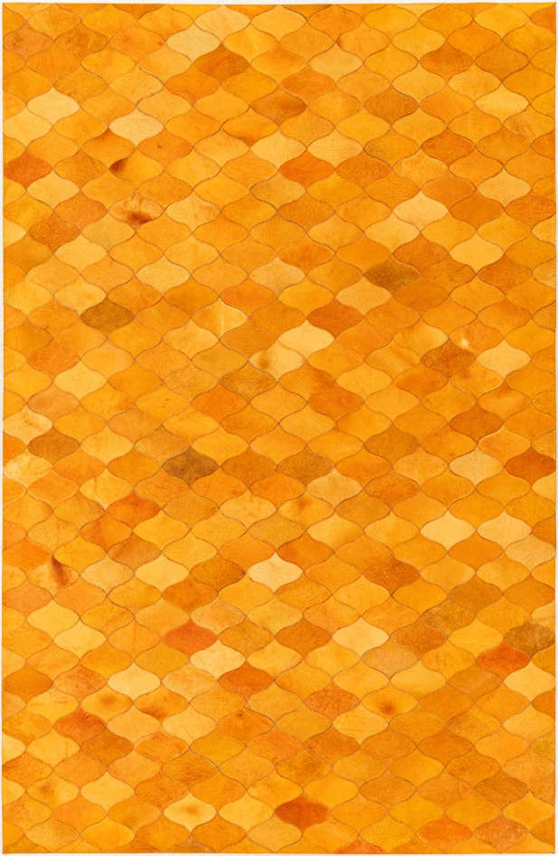 Detail image of 5' 1 x 8' Cowhide Stocks Rug