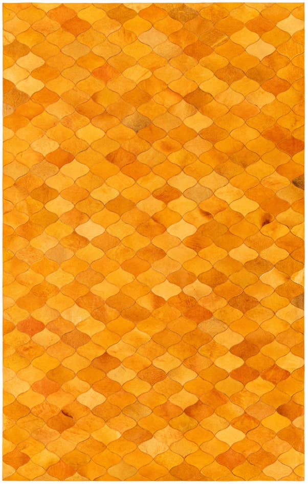 Detail image of 5' 1 x 8' Cowhide Stocks Rug