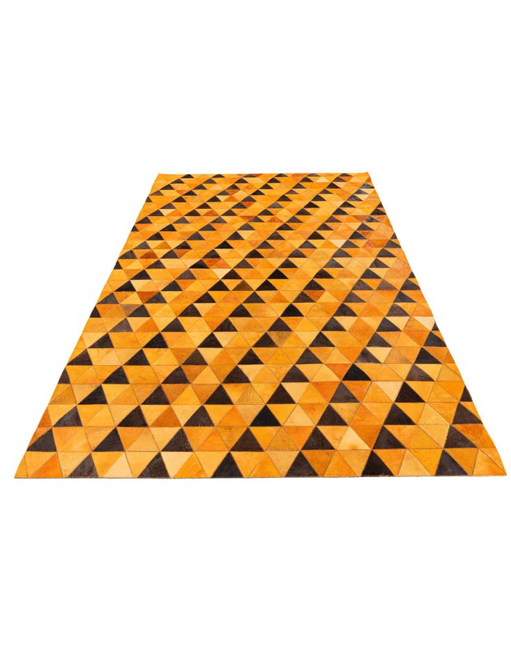 Detail image of 5' 1 x 7' 11 Cowhide Stocks Rug