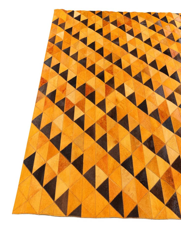 Detail image of 5' 1 x 7' 11 Cowhide Stocks Rug