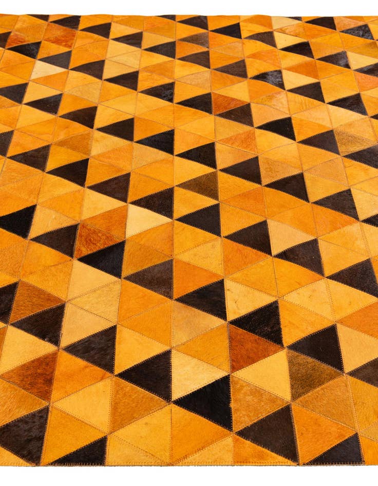 Detail image of 5' 1 x 7' 11 Cowhide Stocks Rug