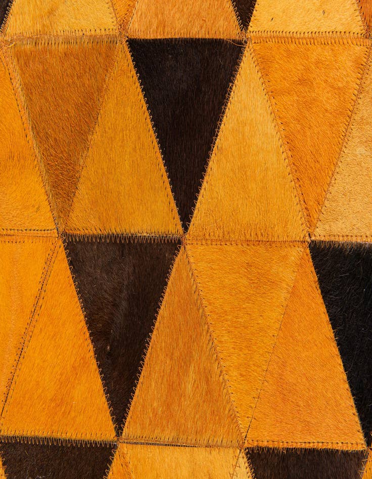 Detail image of 5' 1 x 7' 11 Cowhide Stocks Rug