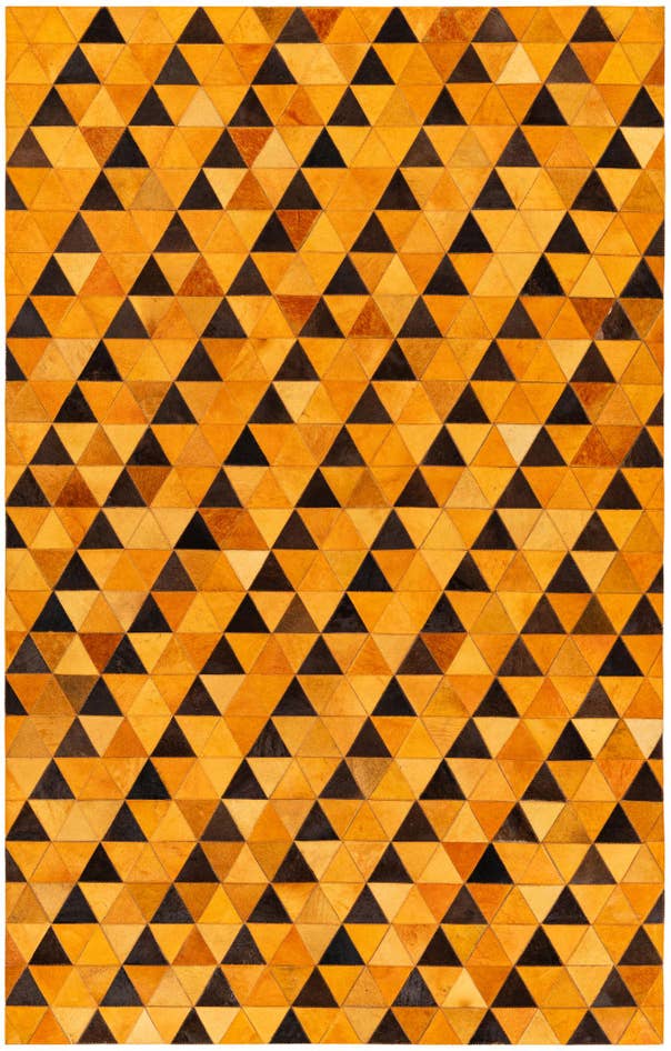 Detail image of 5' 1 x 7' 11 Cowhide Stocks Rug
