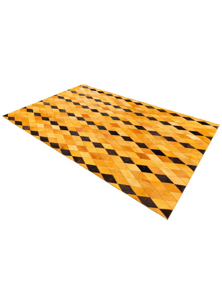 Detail image of 5' 1 x 8' Cowhide Stocks Rug