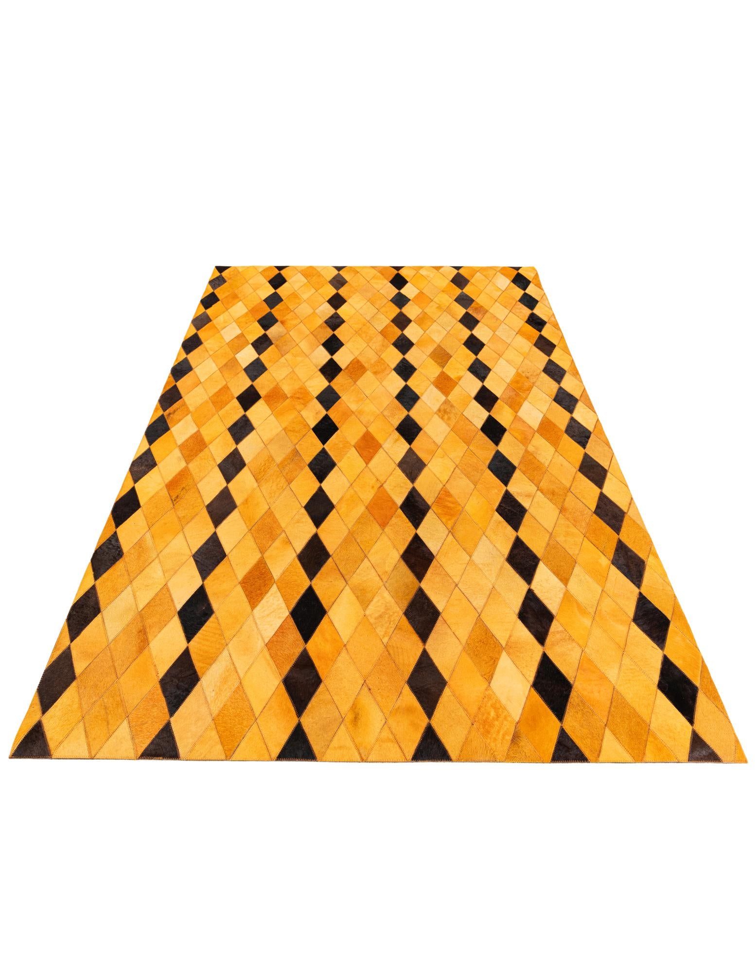 5' 1 x 8' Cowhide Stocks Rug