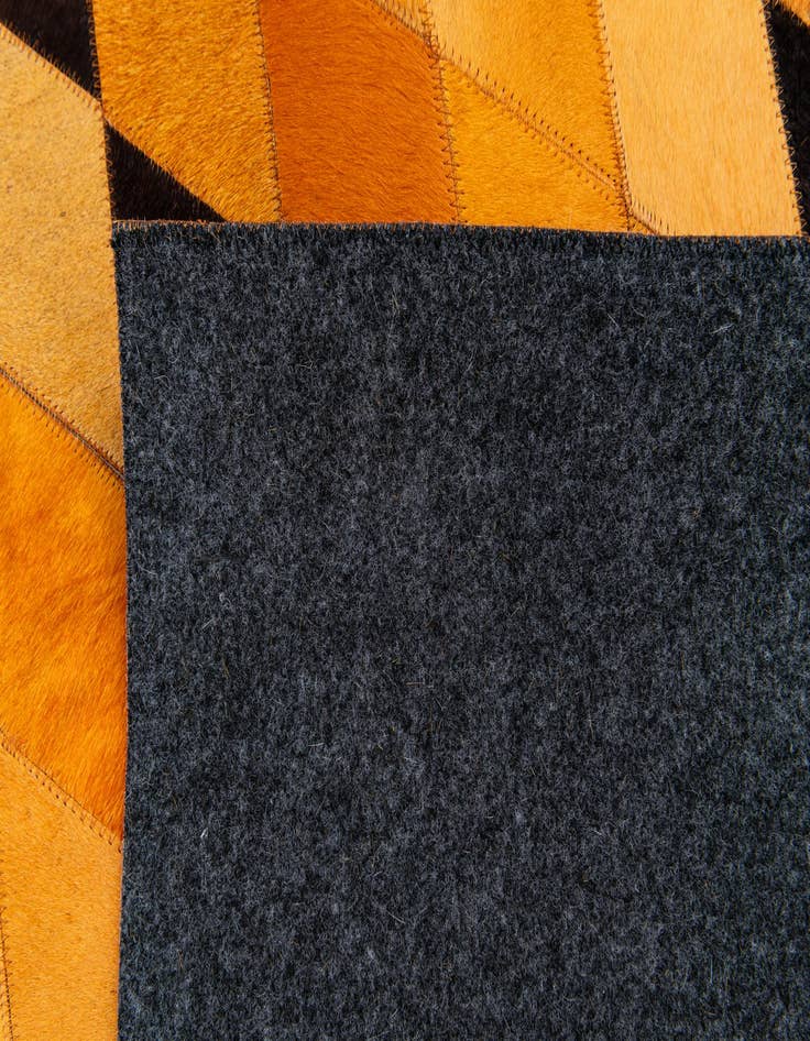 Detail image of 5' 1 x 8' Cowhide Stocks Rug