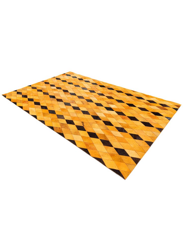 Detail image of 5' 1 x 8' Cowhide Stocks Rug