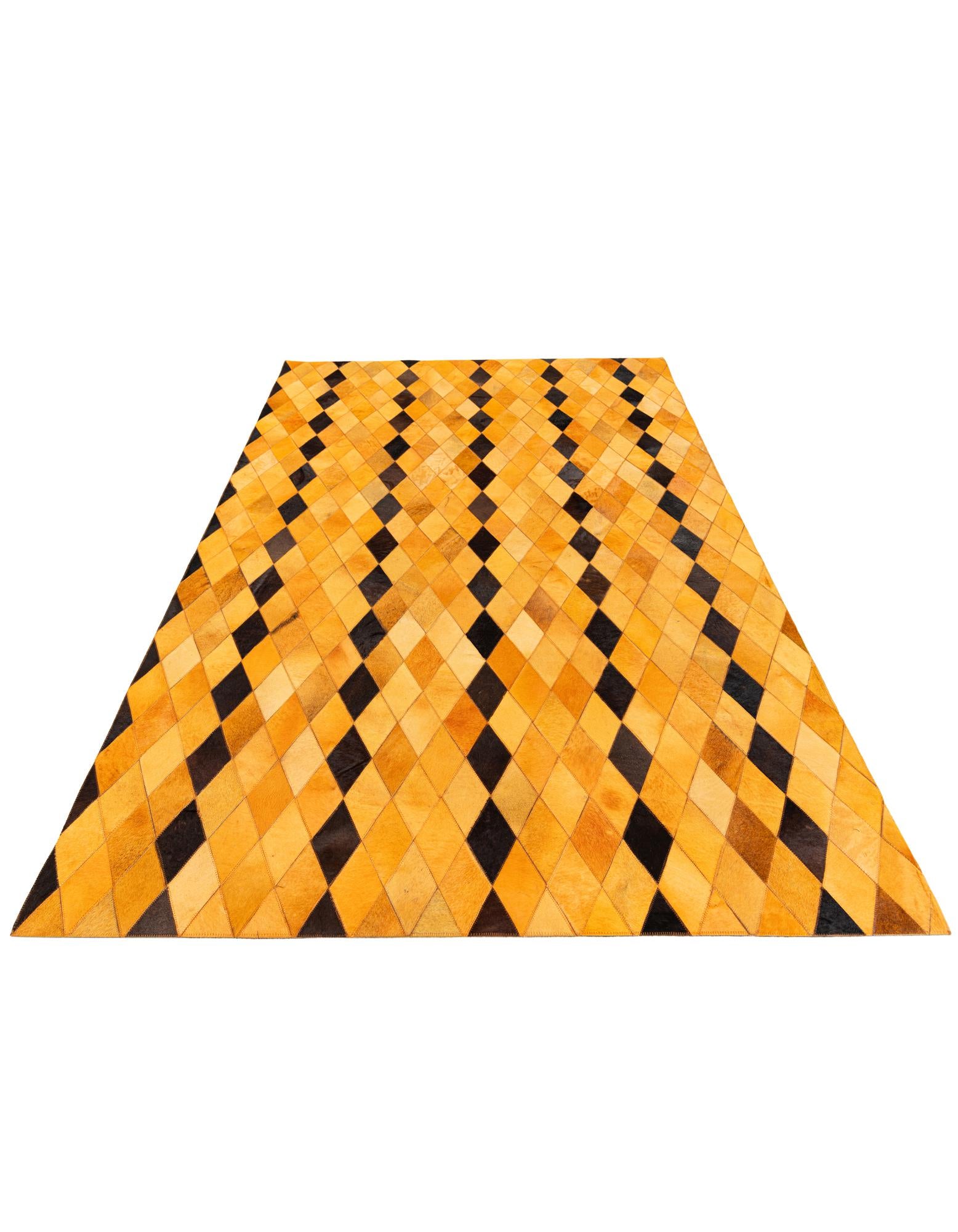 5' 1 x 8' Cowhide Stocks Rug