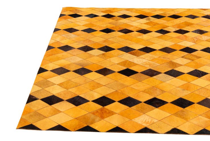 Detail image of 5' 1 x 8' Cowhide Stocks Rug