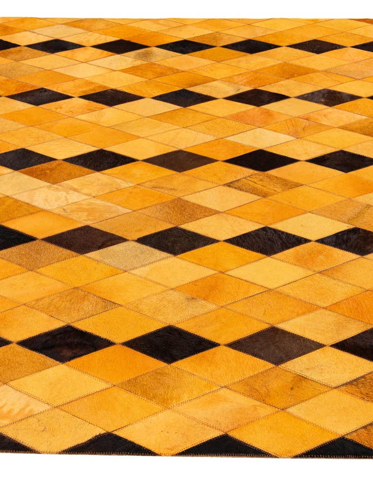 Detail image of 5' 1 x 8' Cowhide Stocks Rug