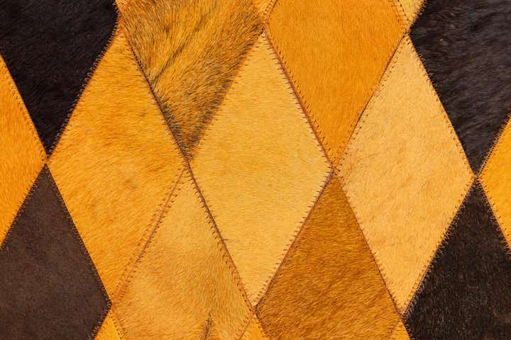 5' 1 x 8' Cowhide Stocks Rug