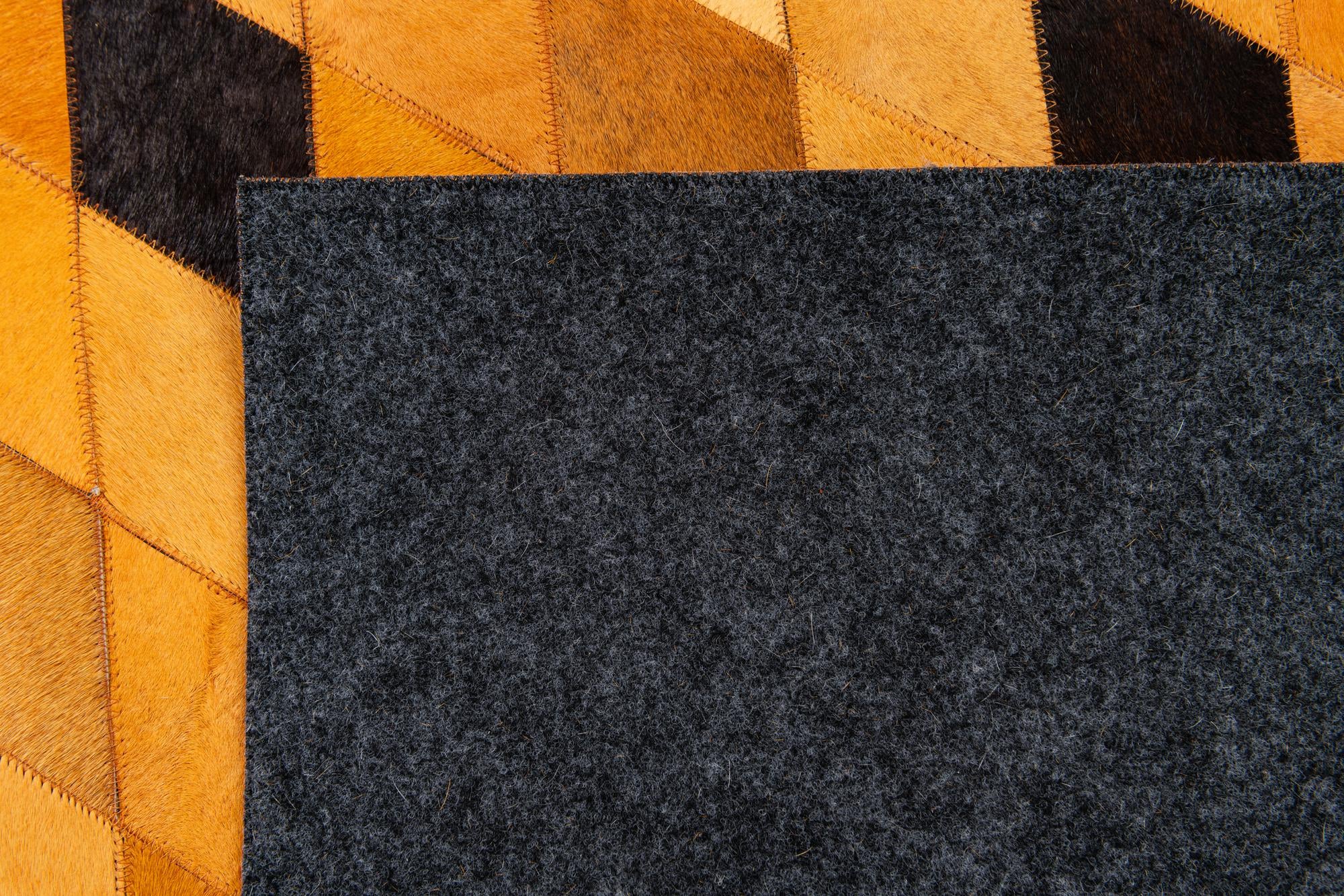 5' 1 x 8' Cowhide Stocks Rug