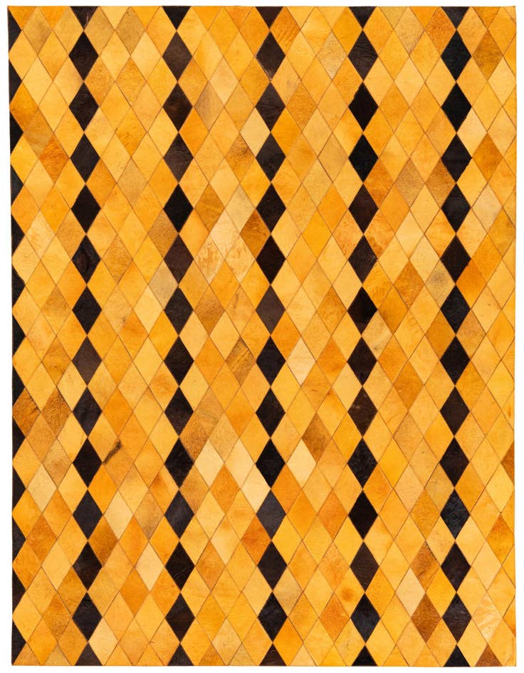 Detail image of 5' 1 x 8' Cowhide Stocks Rug