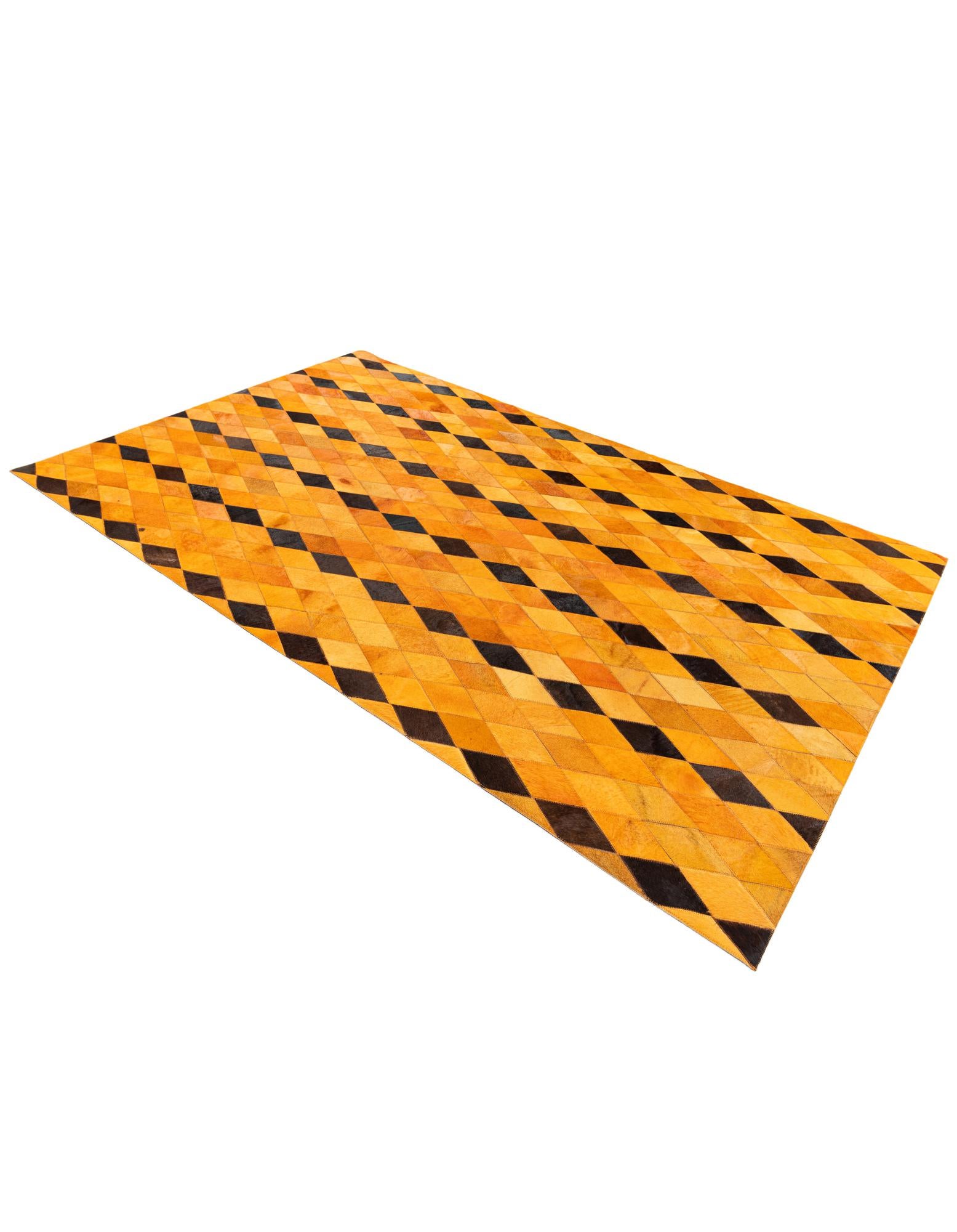 5' 1 x 8' Cowhide Stocks Rug
