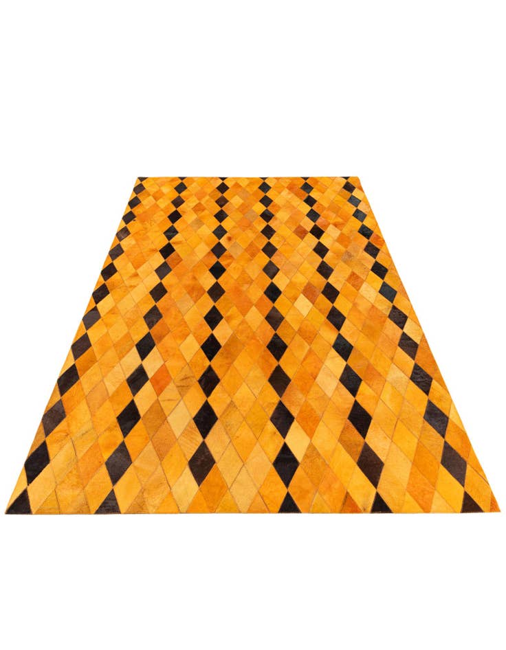Detail image of 5' 1 x 8' Cowhide Stocks Rug
