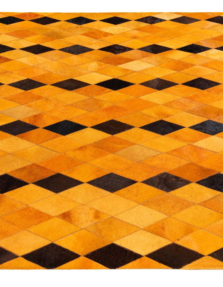 Detail image of 5' 1 x 8' Cowhide Stocks Rug