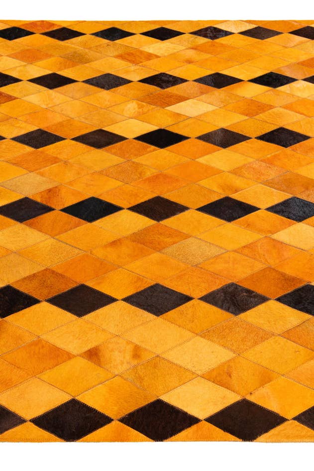 Detail image of 5' 1 x 8' Cowhide Stocks Rug