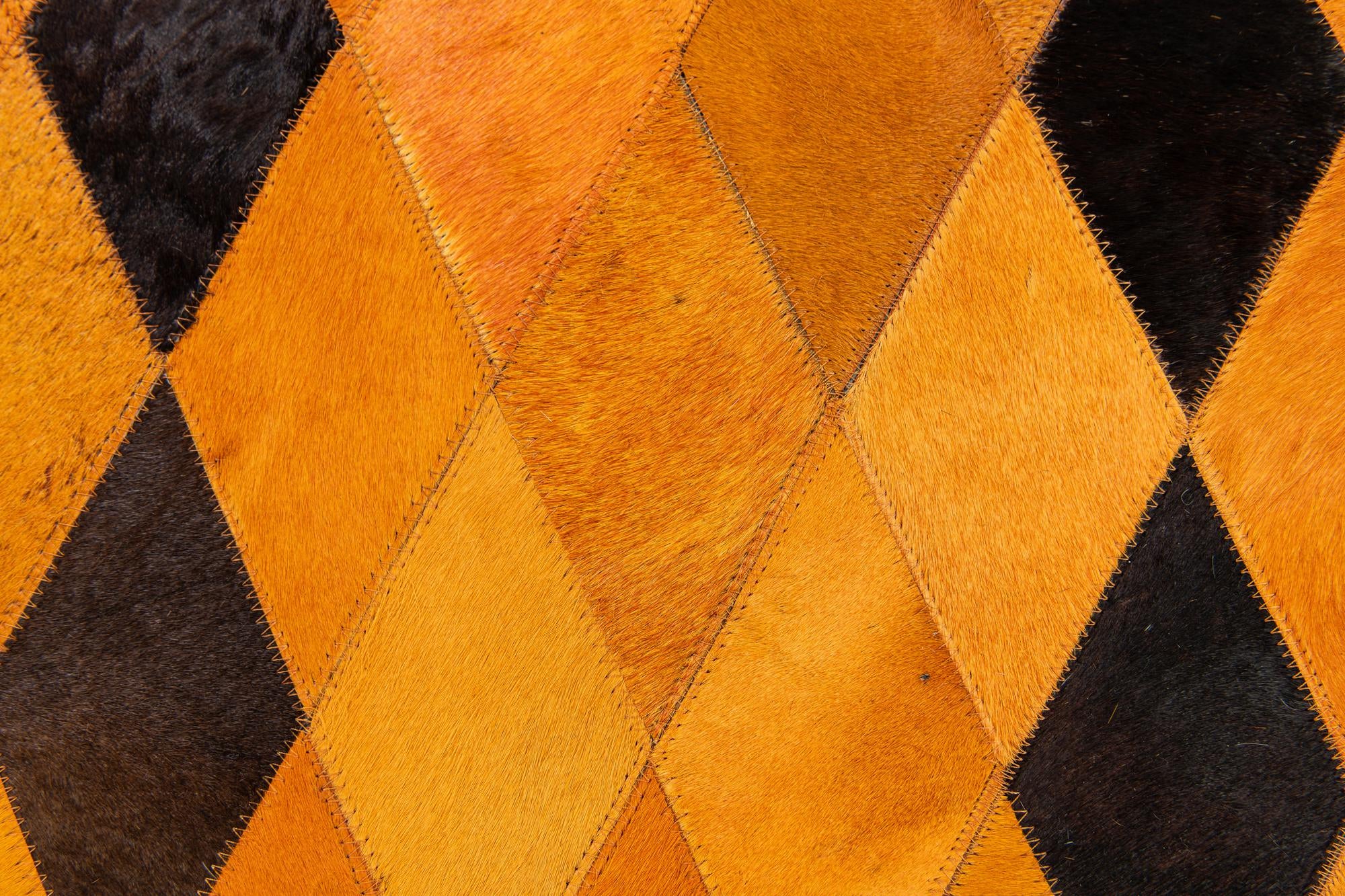 5' 1 x 8' Cowhide Stocks Rug