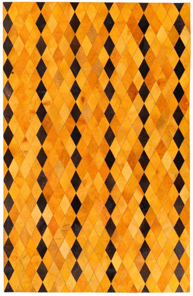 Detail image of 5' 1 x 8' Cowhide Stocks Rug