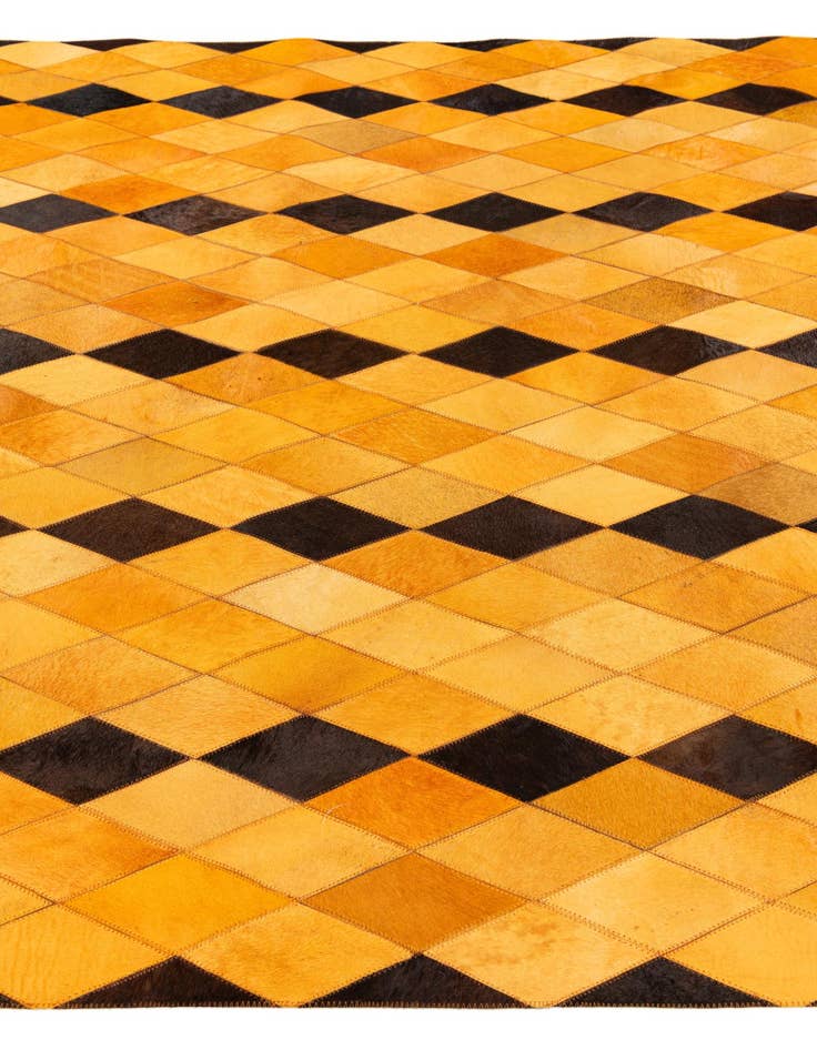 Detail image of 5' 1 x 8' Cowhide Stocks Rug