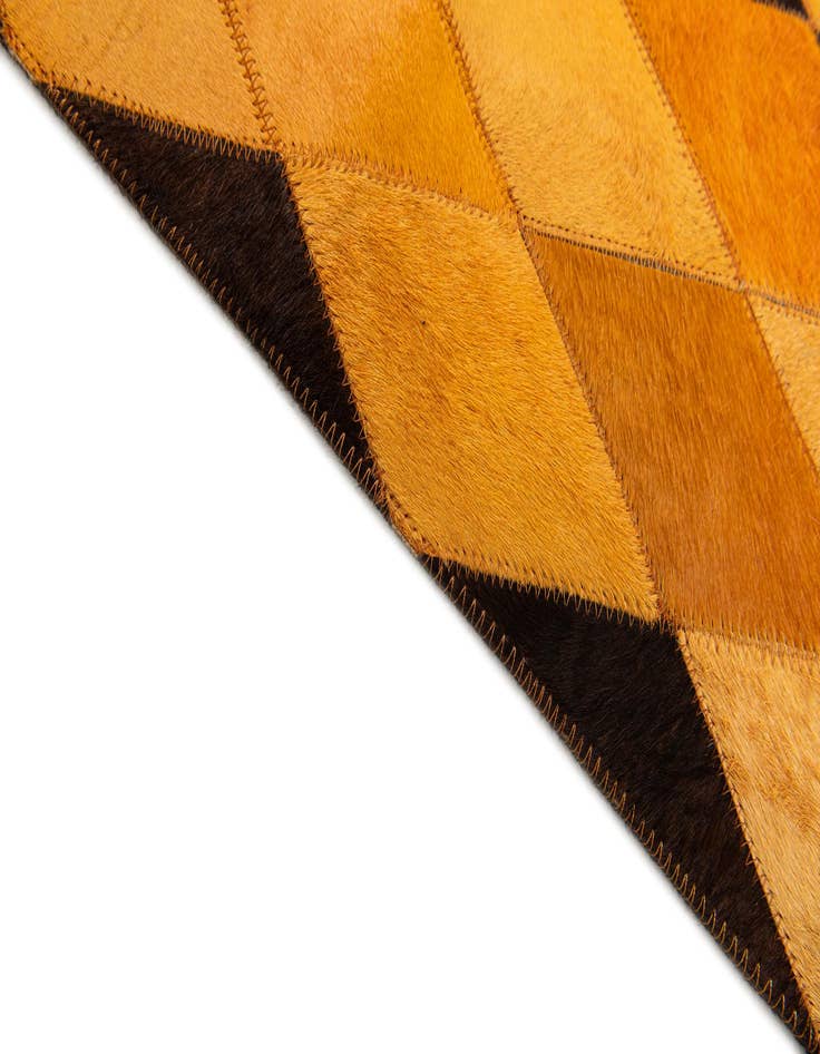 Detail image of 5' 1 x 8' Cowhide Stocks Rug