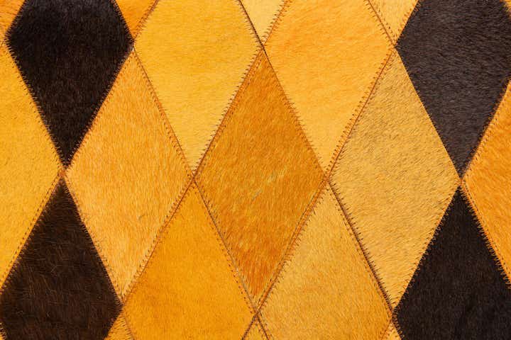 5' 1 x 8' Cowhide Stocks Rug
