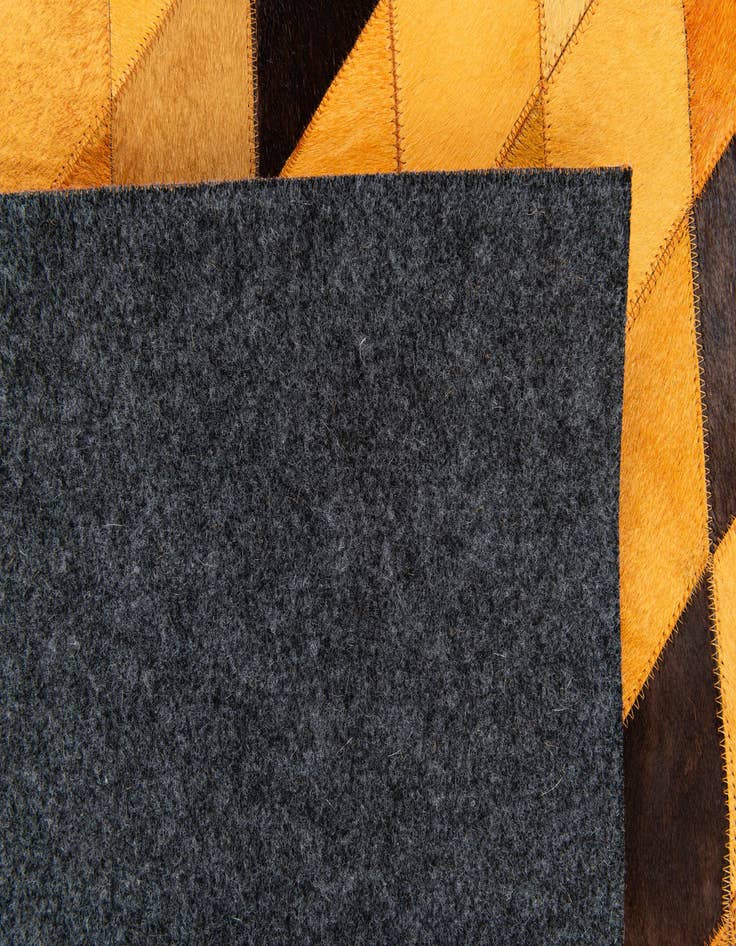 Detail image of 5' 1 x 8' Cowhide Stocks Rug