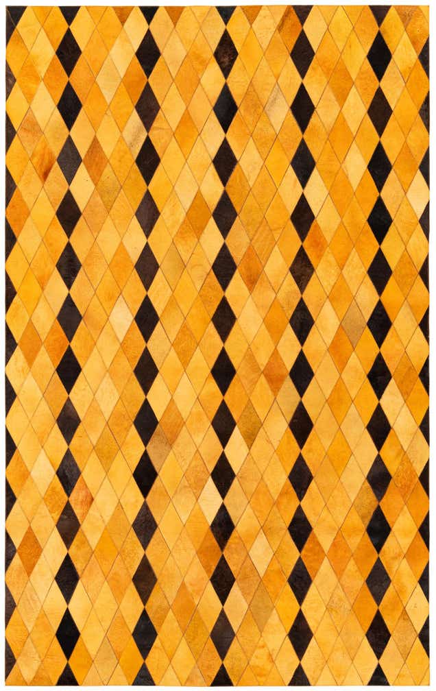 5' 1 x 8' Cowhide Stocks Rug