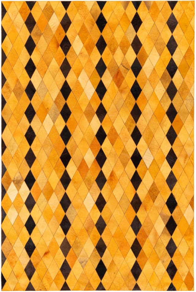 Detail image of 5' 1 x 7' 11 Cowhide Stocks Rug