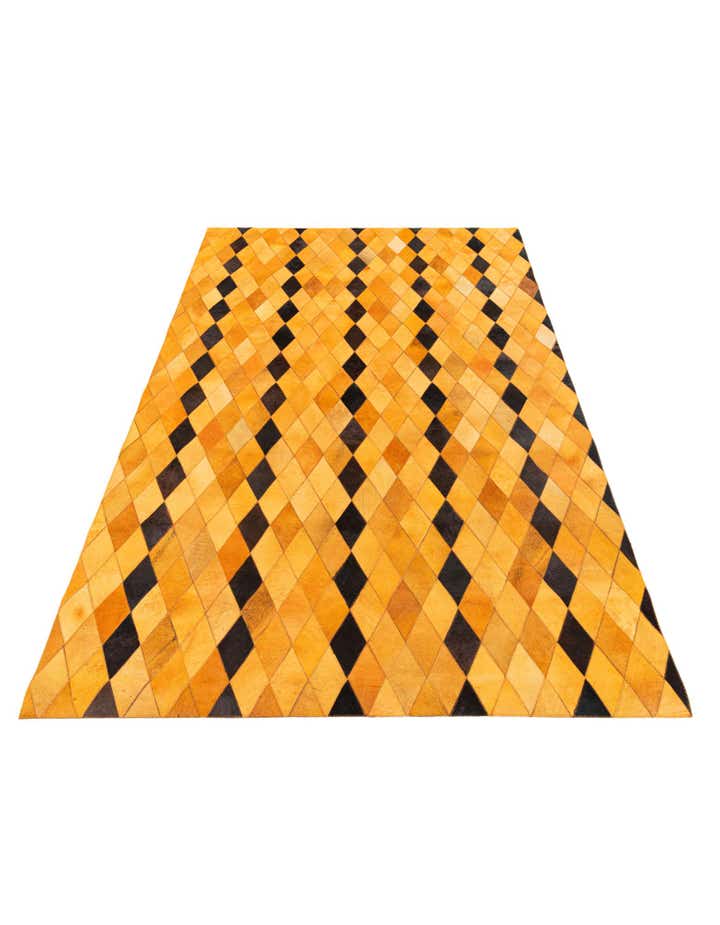 5' 1 x 8' Cowhide Stocks Rug