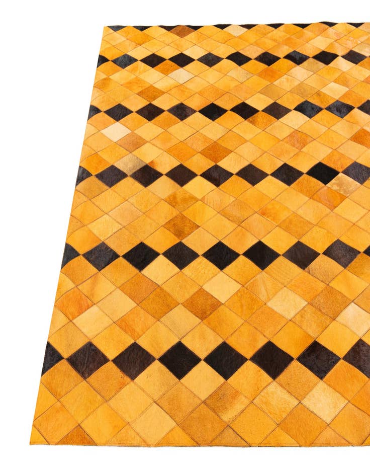 Detail image of 5' 1 x 8' Cowhide Stocks Rug