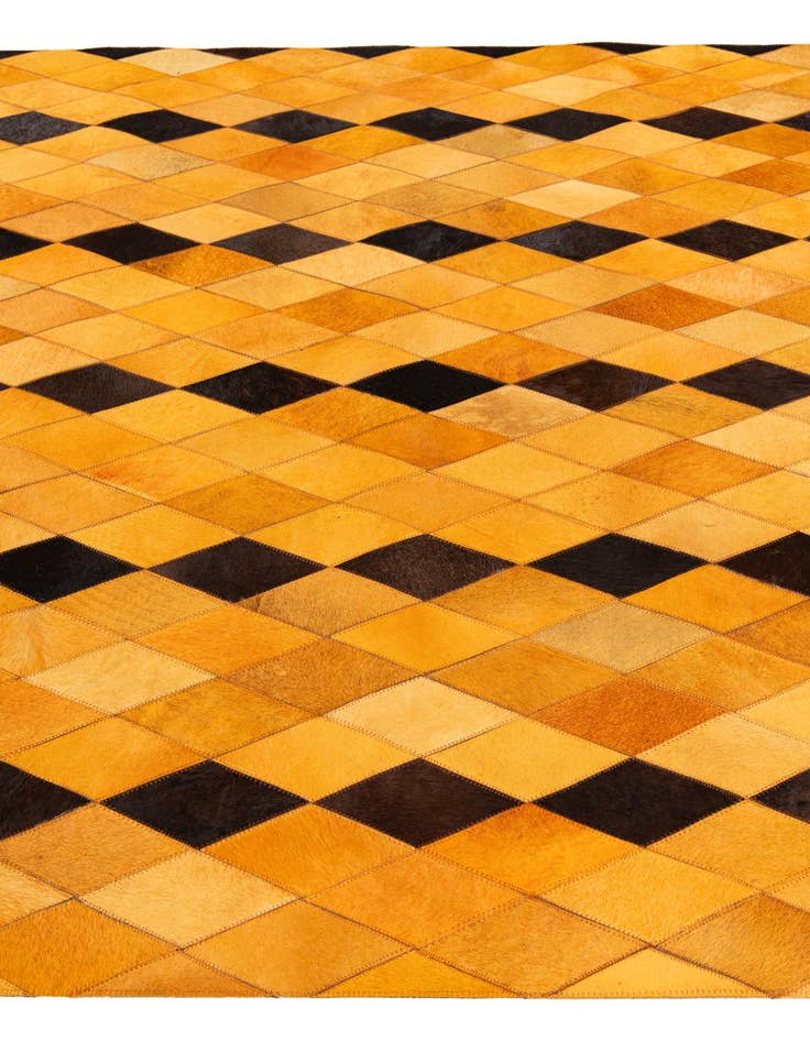 Detail image of 5' 1 x 8' Cowhide Stocks Rug