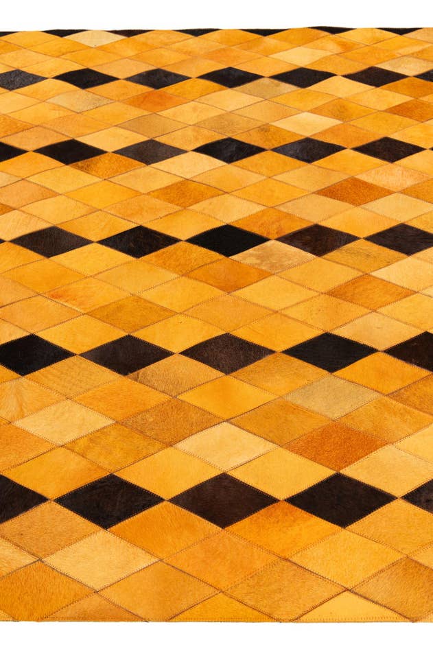 Detail image of 5' 1 x 8' Cowhide Stocks Rug