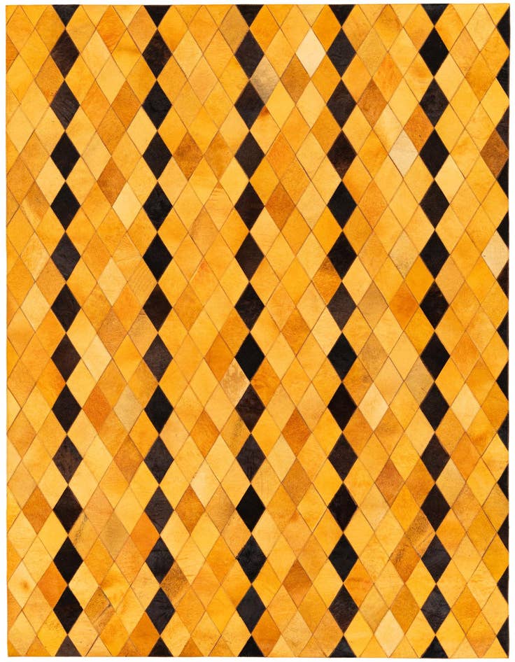 Detail image of 5' 1 x 8' Cowhide Stocks Rug