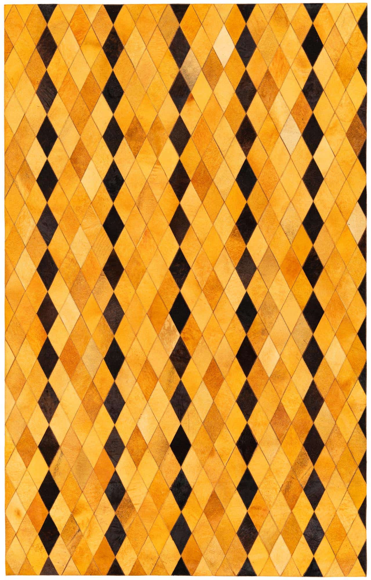 5' 1 x 8' Cowhide Stocks Rug