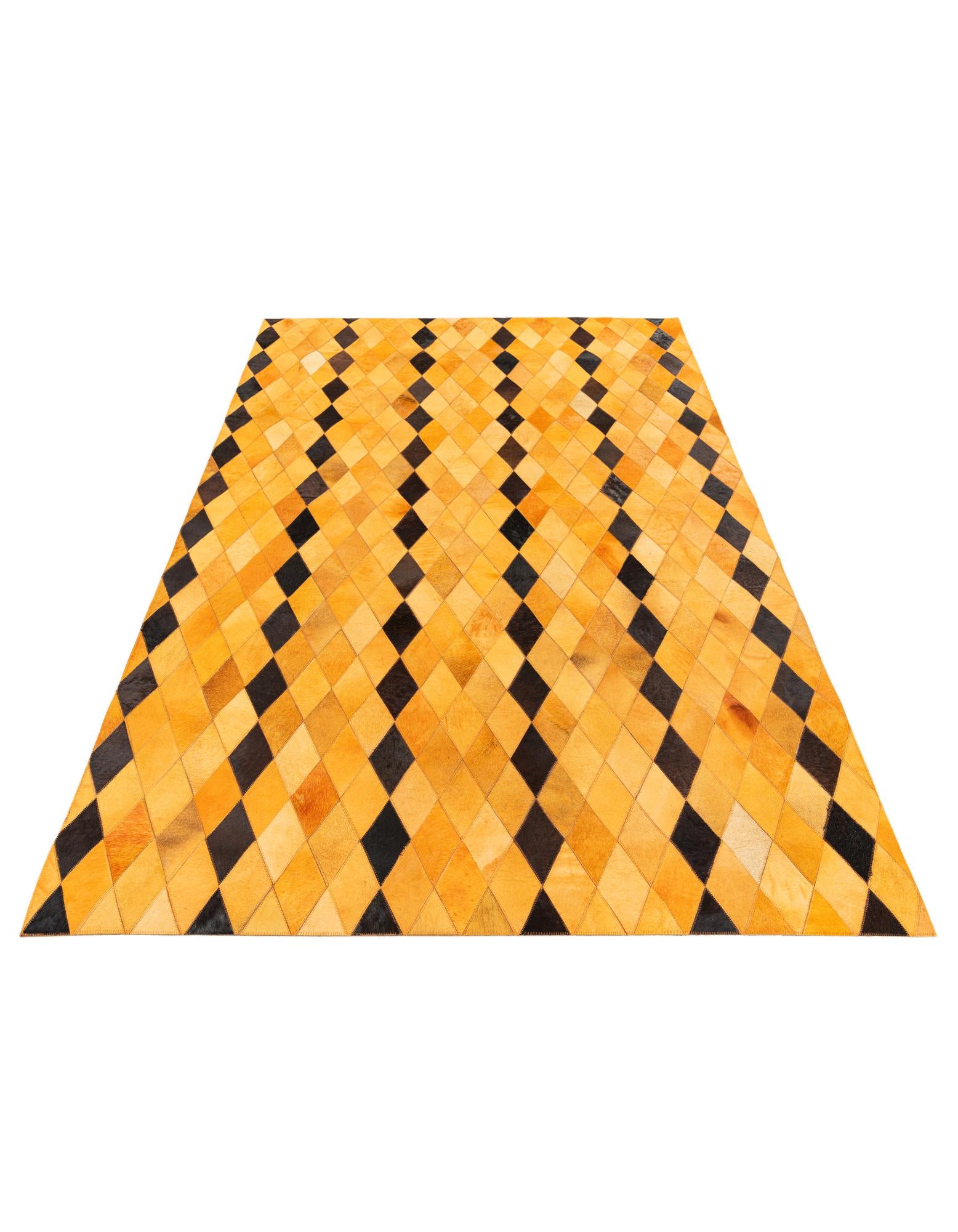 5' 1 x 8' Cowhide Stocks Rug