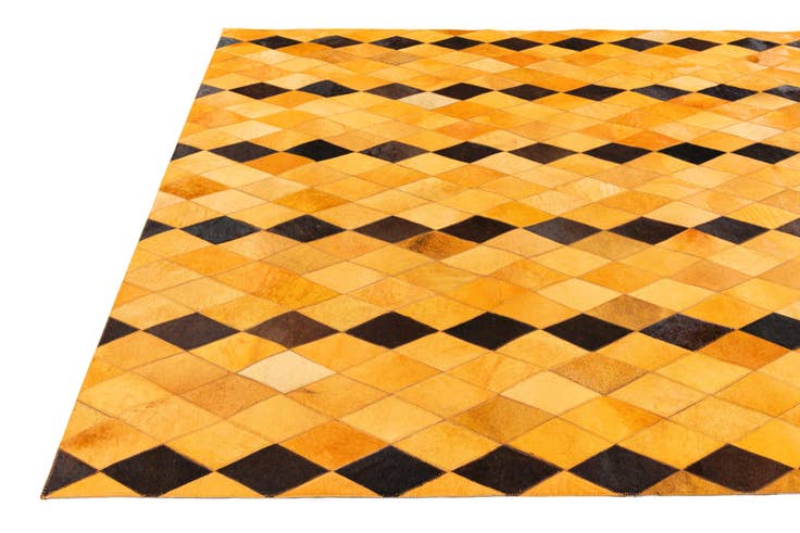Detail image of 5' 1 x 8' Cowhide Stocks Rug