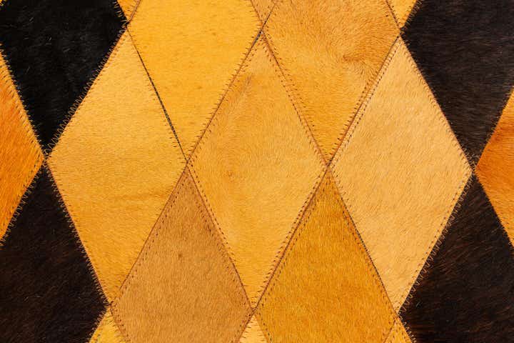 5' 1 x 8' Cowhide Stocks Rug
